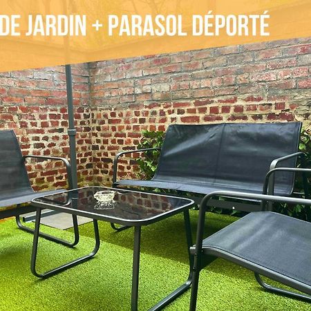 Apartamento T2 Industriel avec terrasse et parking privé Amiens Exterior foto