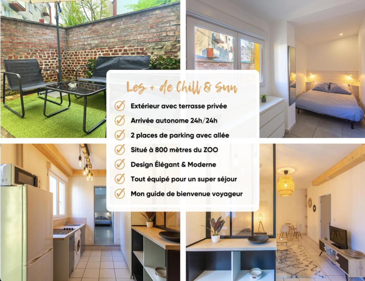 Apartamento T2 Industriel avec terrasse et parking privé Amiens Exterior foto
